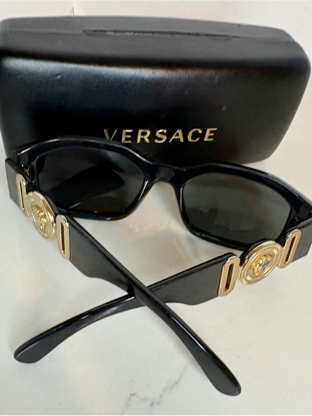 Versace Medusa Sunglasses ~ *scratches, read description